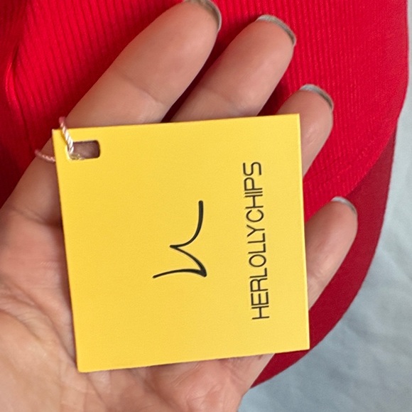 Red Ruffled Tank Top - Picture 3 of 6